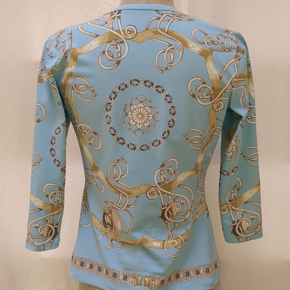 J. McLaughlin Catalina Cloth Bridles and Bits Top Size Small - Picture 4 of 7